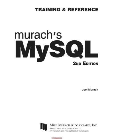 murachs mysql 2nd edition Kindle Editon