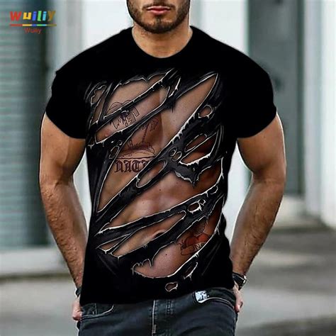 muscle graphic t-shirt