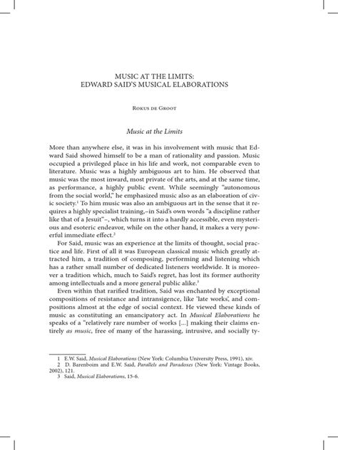 music at the limits edward said 39 s musical elaborations music at pdf Epub