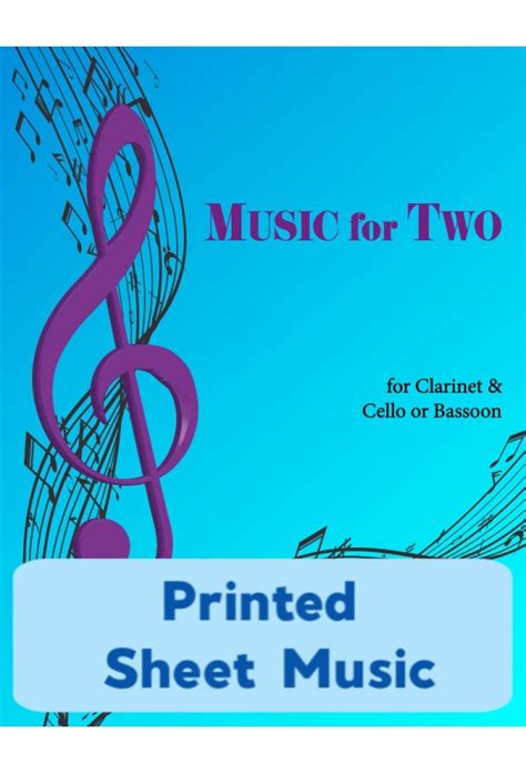 music for two volume 1 for clarinet and cello or bassoon Kindle Editon