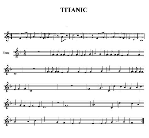 music from titanic flute instrumental folio PDF