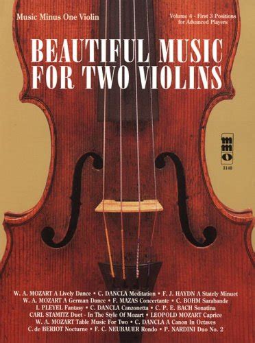 music minus one violin beautiful music for two violins vol iii 3rd position book and cd music minus one PDF