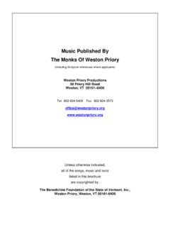 music published by the monks of weston priory pdf Reader