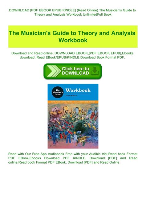 musicians guide to theory and analysis workbook Doc