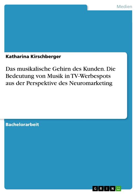 musikalische bedeutung tv werbespots perspektive neuromarketing PDF