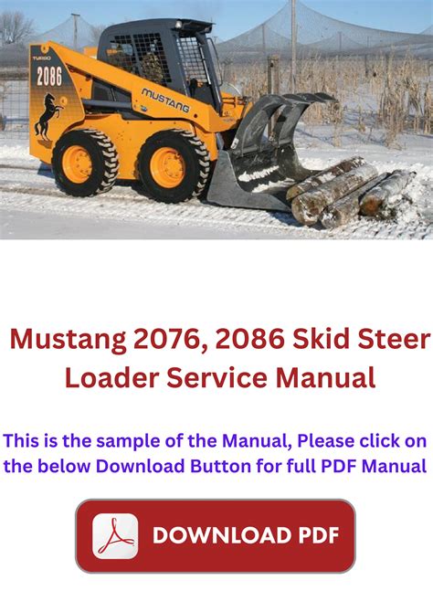 mustang 2086 skid steer service manual Kindle Editon