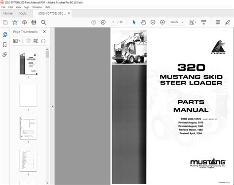 mustang 320 skid steer parts service manual Reader