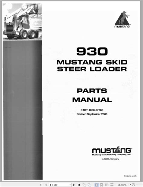 mustang 930 parts manual user guide Reader