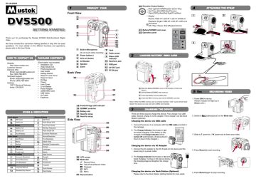 mustek dv 5500 user guide PDF