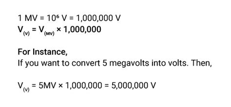 mv to v calculator