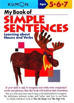 my book of simple sentences learning about nouns and verbs kumon workbooks pdf Kindle Editon