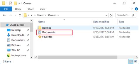 my documents folder missing Doc