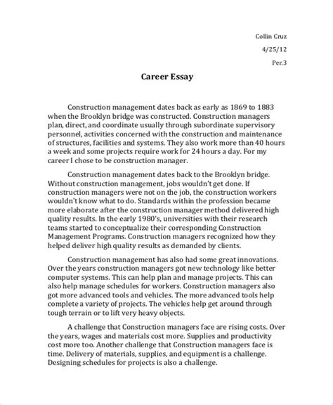 my first interview essay PDF