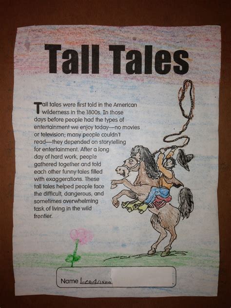 my first story tall tales PDF