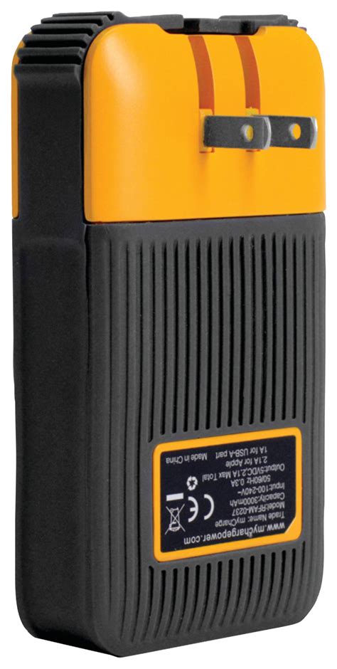 myCharge 3000XT Power RFAM 0237 Yellow Reader