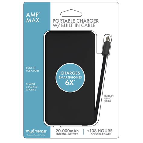 myCharge TR26K A TRANSIT Portable Charger Reader