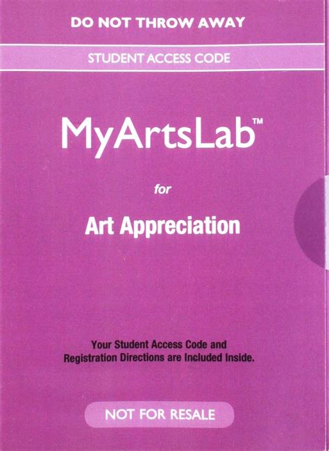 myartslab appreciation without pearson package Doc