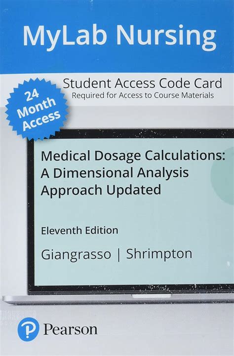 mynursinglab pearson access dosage calculations Kindle Editon