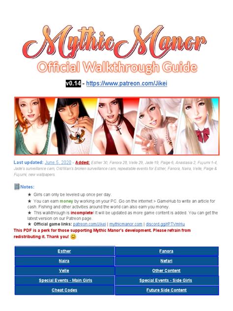 Mythic Manor Walkthrough