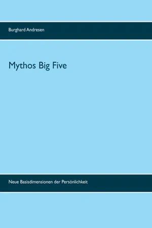 mythos big five basisdimensionen pers nlichkeit PDF