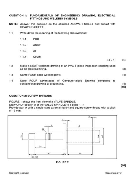 n2 engineering drawing question papers PDF