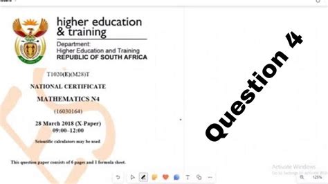 n4 past maths exam papers PDF