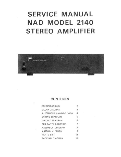 nad 2140 service manual Reader