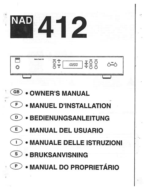 nad 412 user guide Kindle Editon