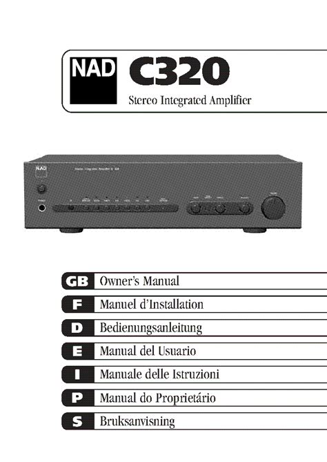 nad c320 user manual Reader