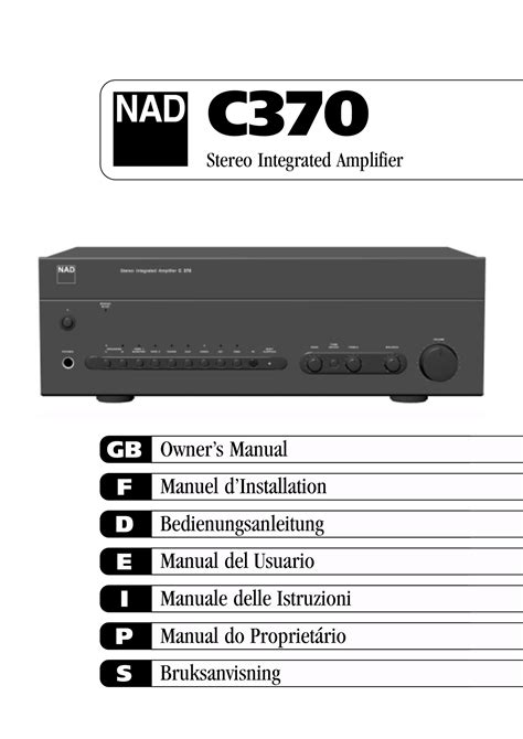 nad c370 manual pdf Epub
