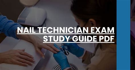 nail technician free study guide PDF