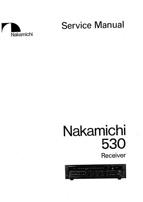 nakamichi 530 user guide Kindle Editon