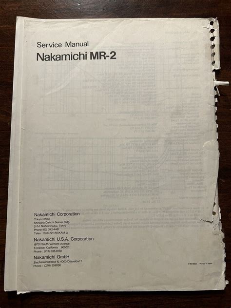 nakamichi mr 2 user guide Reader