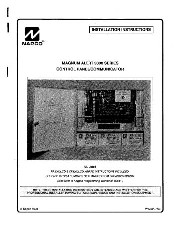 napco magnum alert 3000 programming manual Reader