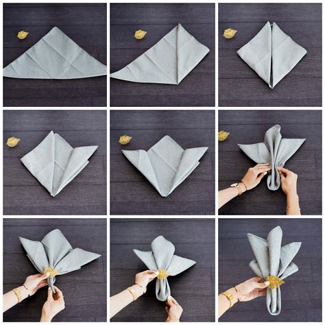 napkin folding with ring