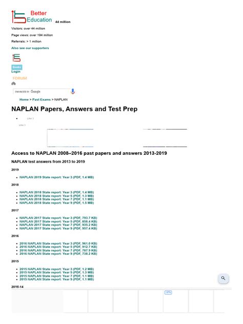 naplan test papers 2011 Reader