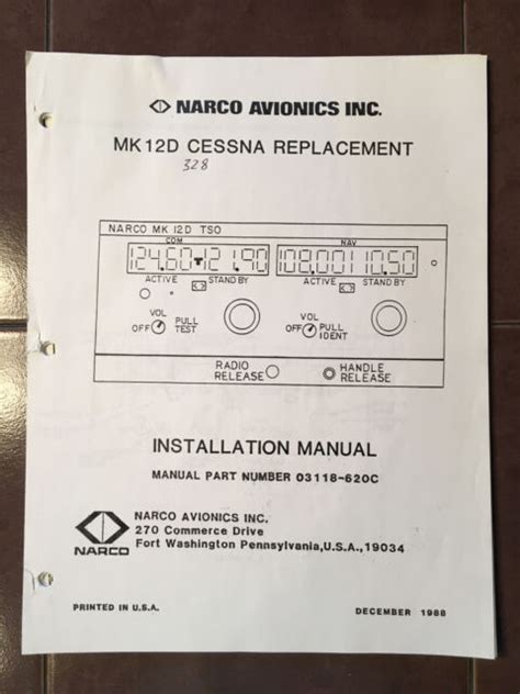 narco mk 12d manual Reader