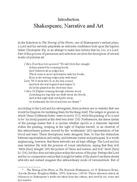 narrating visual in shakespeare pdf Doc