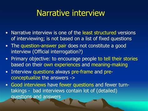 narrative interviews narrative interviews Reader