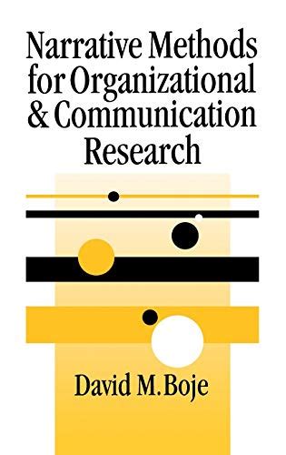 narrative methods for organizational and communication research sage series in management research Epub