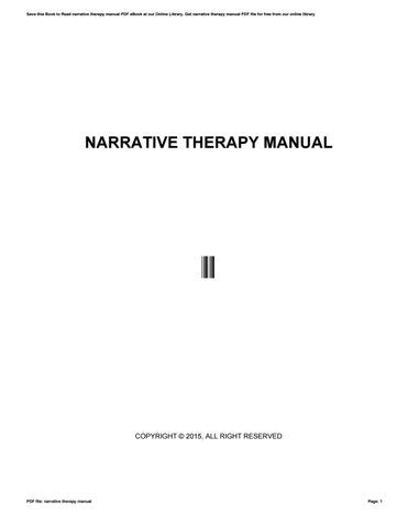 narrative-therapy-manual Ebook Reader