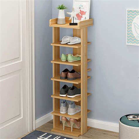 narrow and tall shoe racks