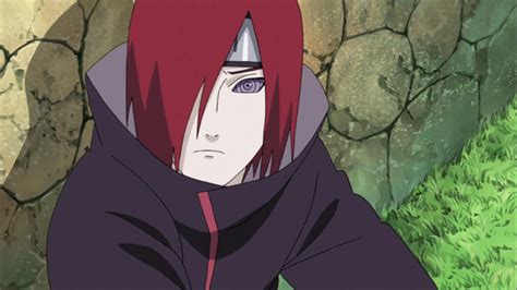 naruto with red hair and rinnegan