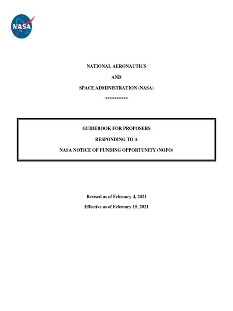 nasa guidebook for proposers 2014 Epub