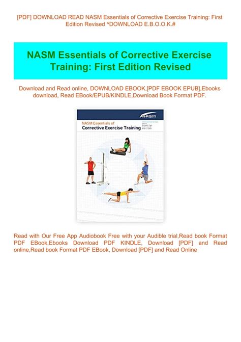 nasm_essentials_of_first_edition_revised_editors Ebook Kindle Editon