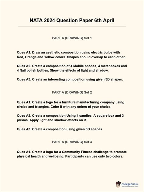 nata aptitude question papers Doc