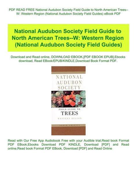 national audubon society field guide to north american trees w western region national audubon society field Epub