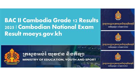 national exam in grade 12 in cambodia PDF