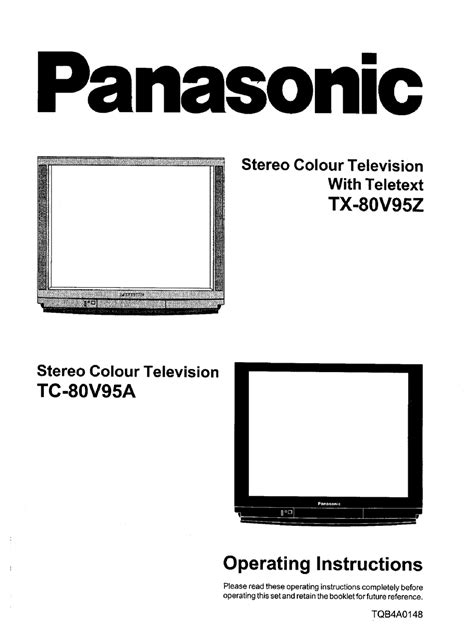 national panasonic tc 25v35a operating instructions PDF