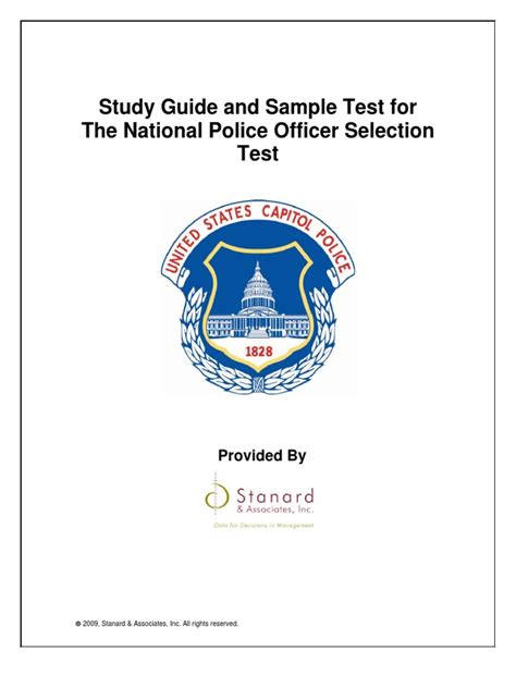 national police officer selection test study guide Reader